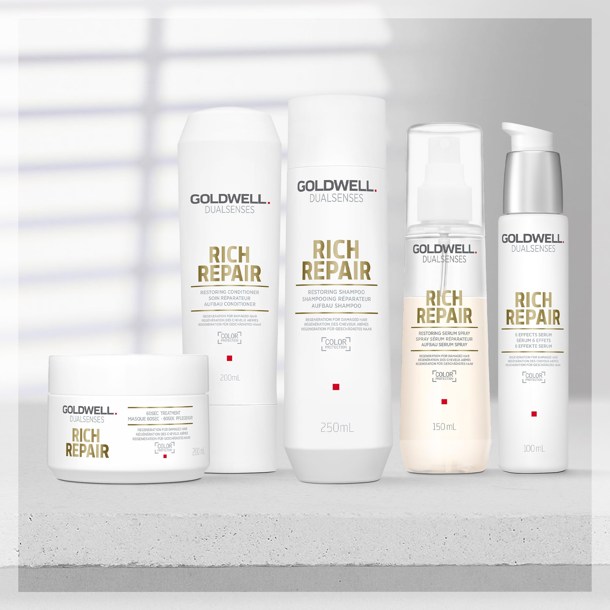 Goldwell Dual Senses Rich Repair 6 Effects Serum, 3.4 Ounce